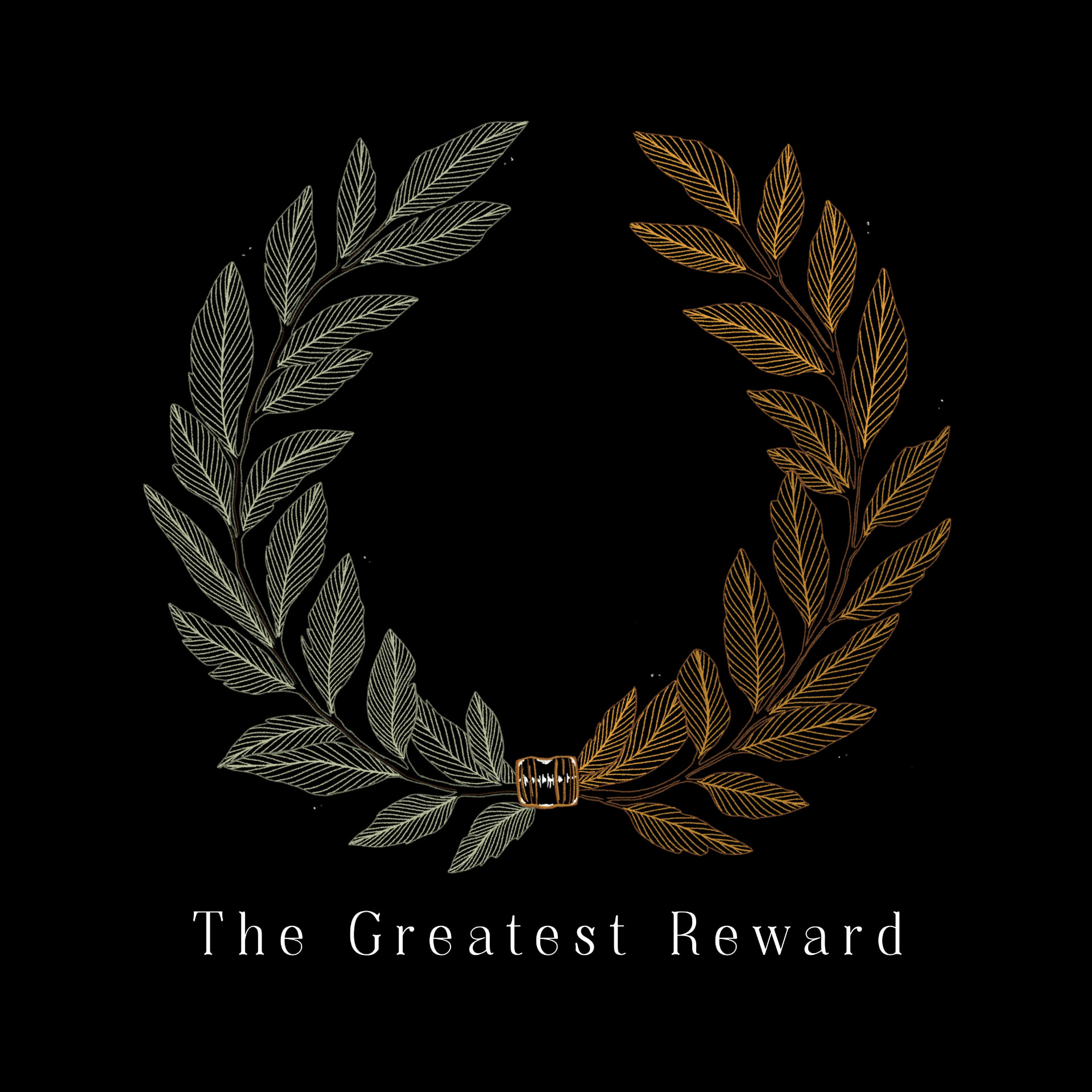 The Greatest Reward album cover — laurel wreath artwork